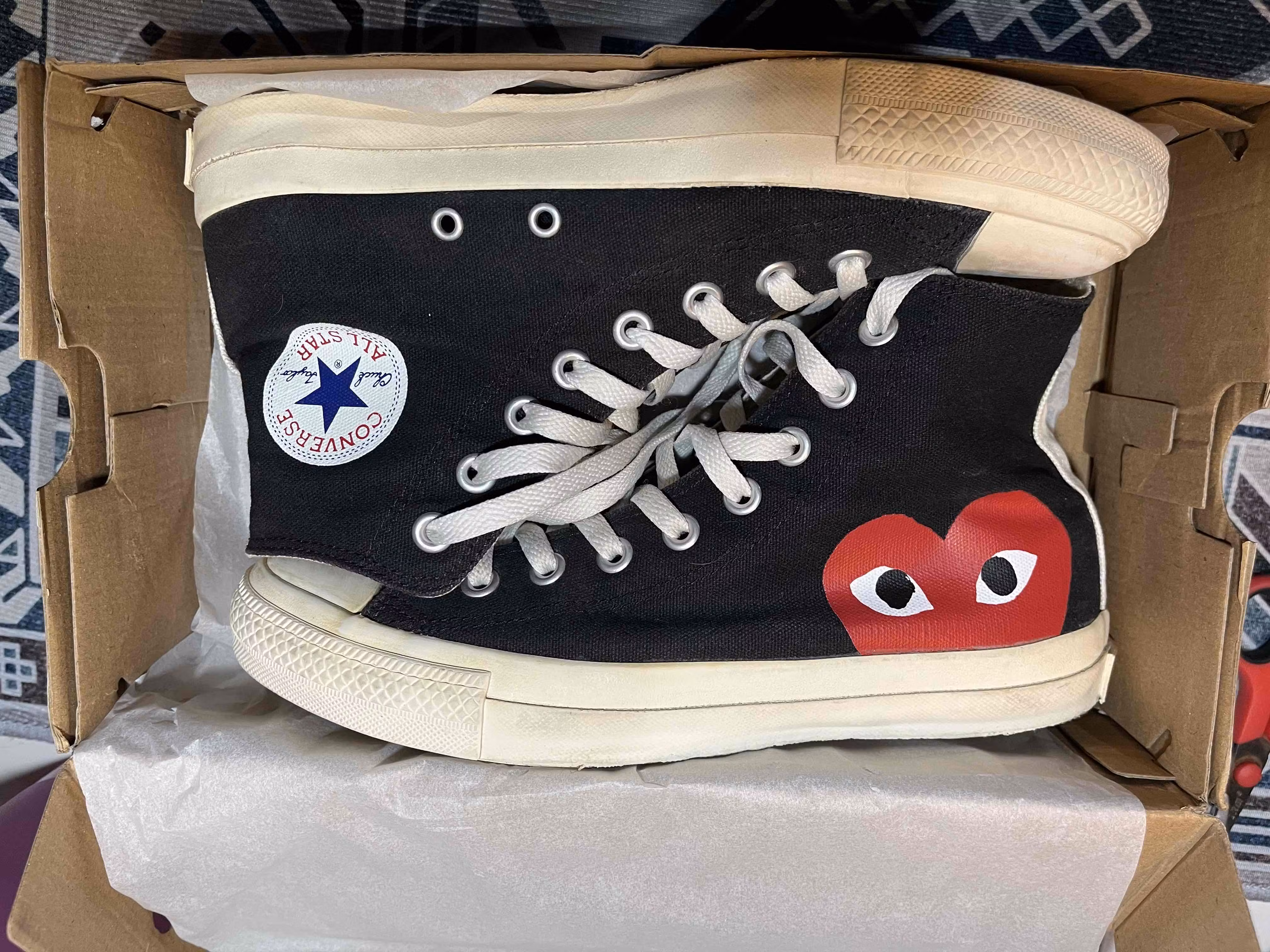 Comme des Garçons x Converse Chuck Taylor All Star Hi 'Play' 150204C Comme des Garçons x Converse Chuck Taylor All Star Hi 'Play' 150204C